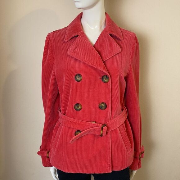 Jones New York Jacket Double-breasted Cotton Corduroy Jacket Size S - Picture 1 of 10